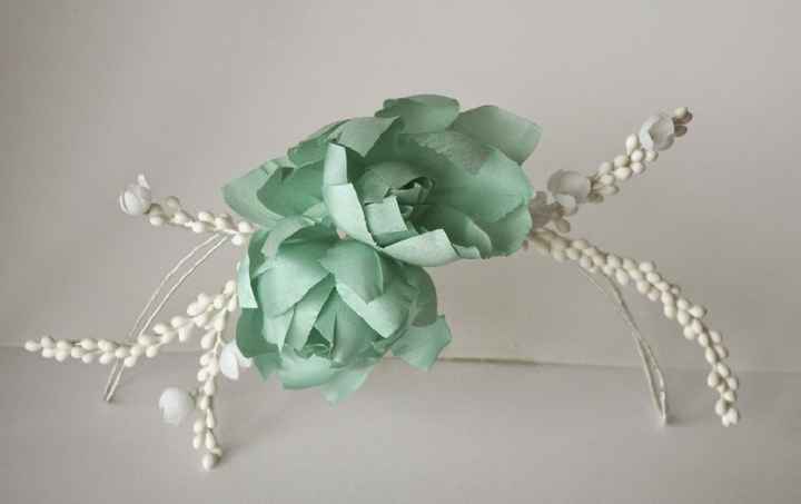  Tocados y peinetas en verde 💚 - 5