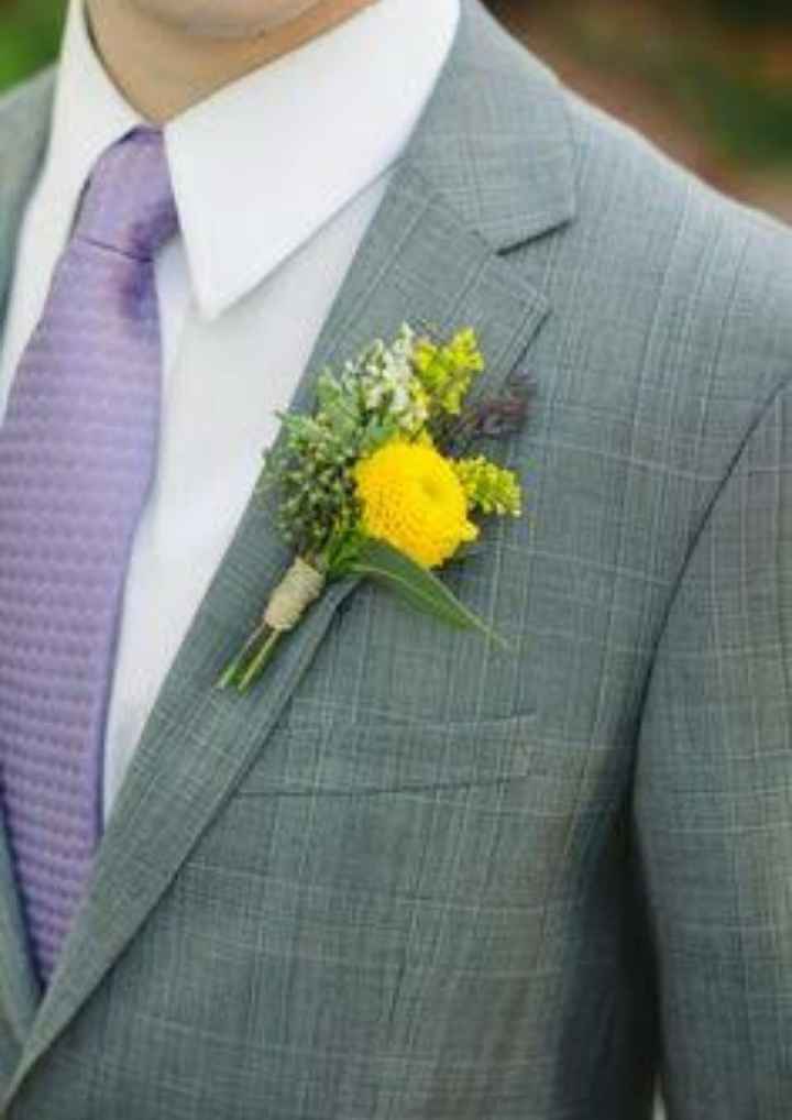  Boutonniere en amarillo 💛 - 2