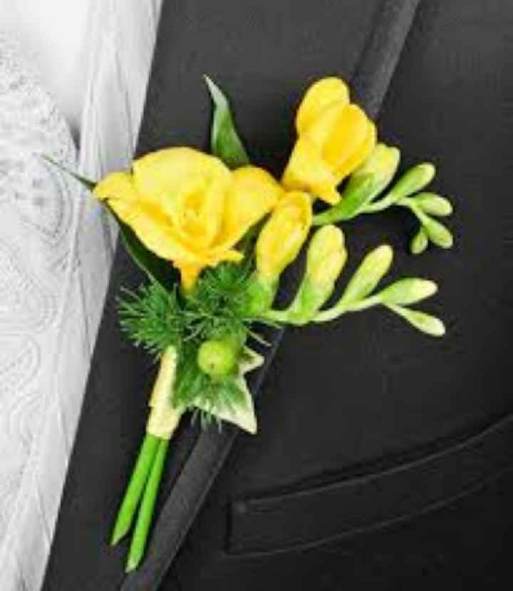  Boutonniere en amarillo 💛 - 6