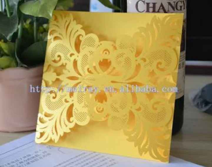  Invitaciones amarillo 💛 - 3