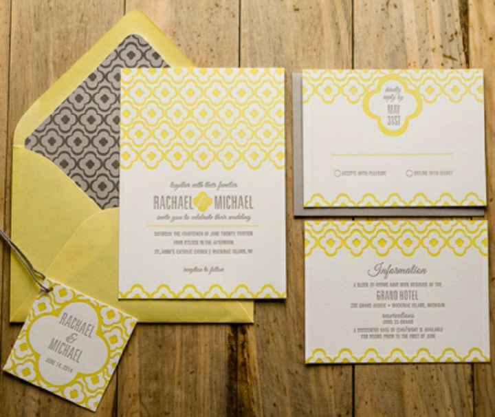  Invitaciones amarillo 💛 - 4
