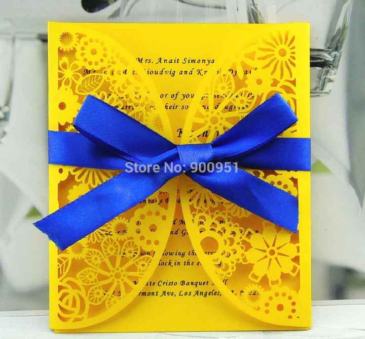  Invitaciones amarillo 💛 - 12