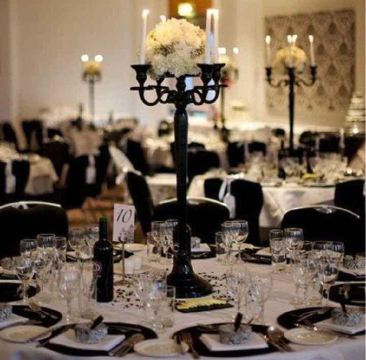  Centros de mesa en color negro ◼️ - 2
