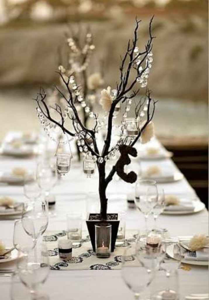  Centros de mesa en color negro ◼️ - 14