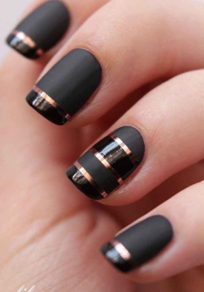  Uñas en color negro 💅◼️ - 8