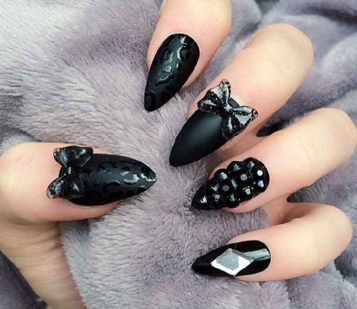  Uñas en color negro 💅◼️ - 10