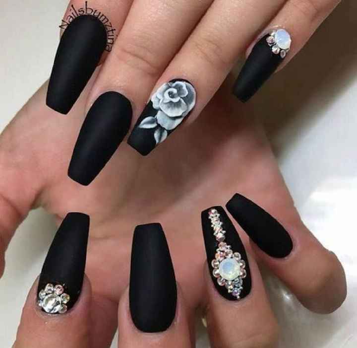  Uñas en color negro 💅◼️ - 19
