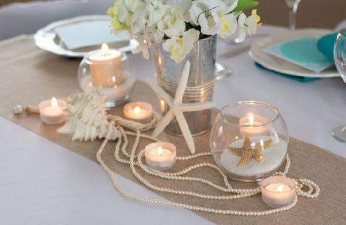 Centros de mesa para boda en la playa - 12