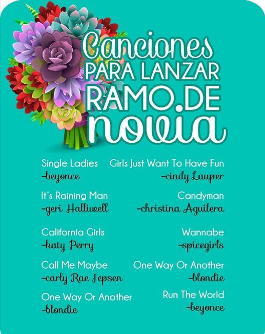  Canciones para lanzar el ramo - 1