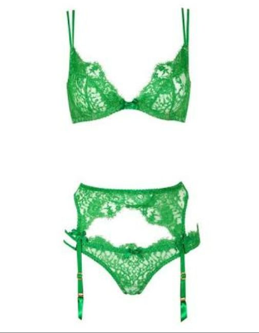  Ropa sexi para la noche de bodas verde 💚 - 13