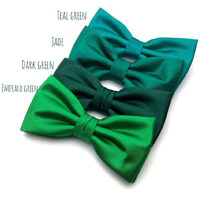  Moños en color verde 💚 - 4