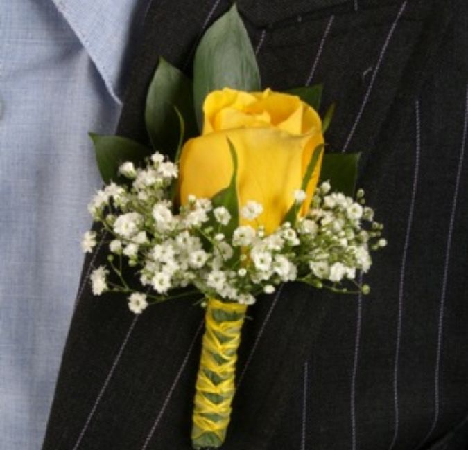  Boutonniere en amarillo 💛 - 5