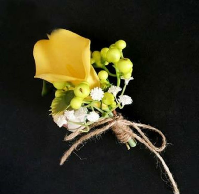  Boutonniere en amarillo 💛 - 9