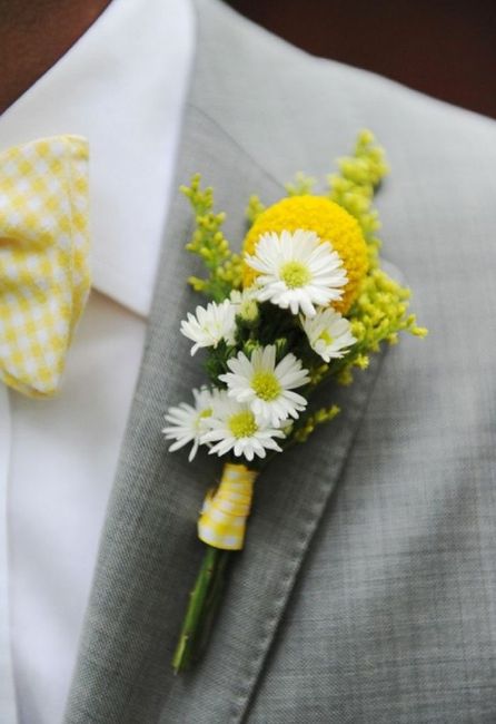  Boutonniere en amarillo 💛 - 12