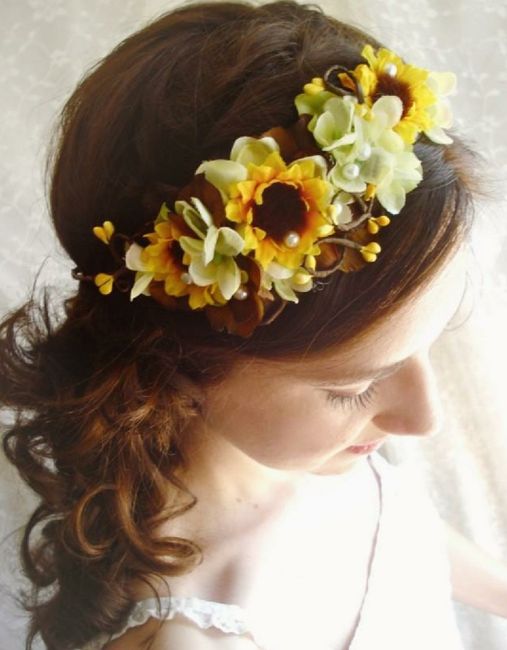  Tocados con flores 🌻💛 - 12