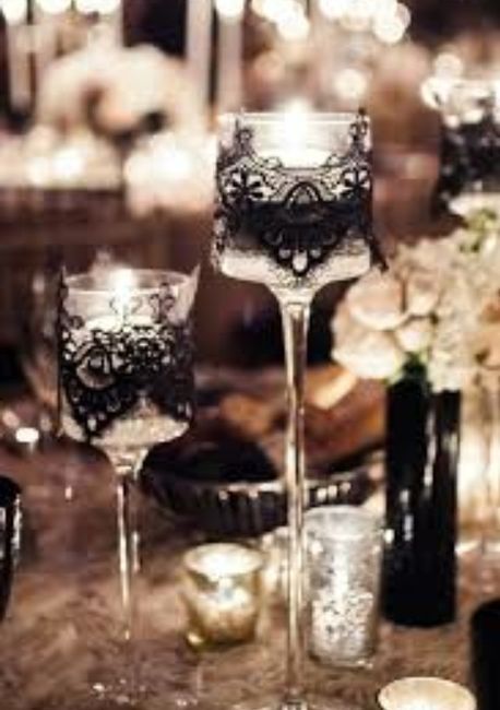  Centros de mesa en color negro ◼️ - 7