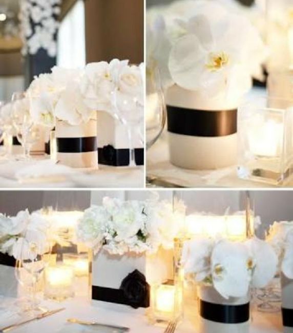  Centros de mesa en color negro ◼️ - 10