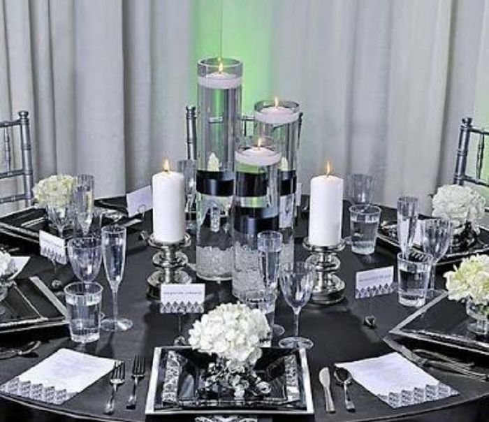  Centros de mesa en color negro ◼️ - 11