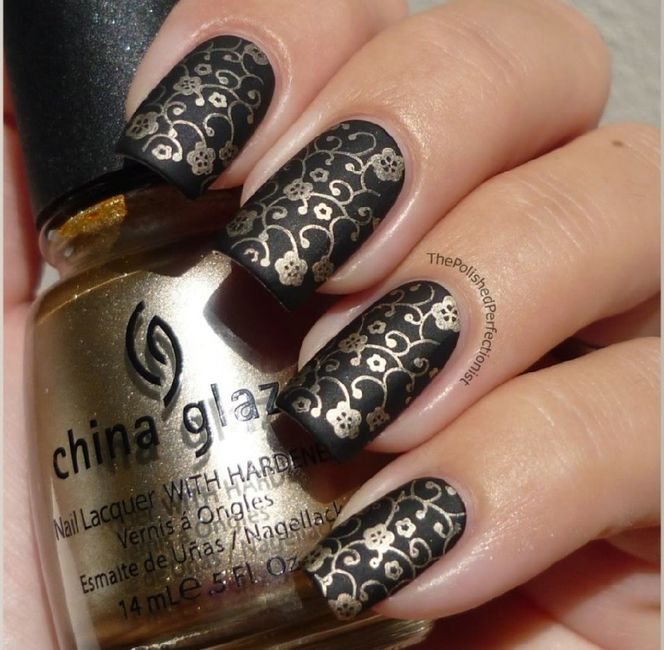  Uñas en color negro 💅◼️ - 5