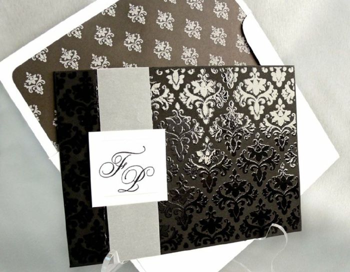  Invitaciones en color negro ◼️ - 6
