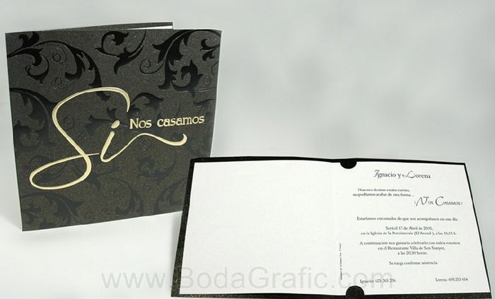  Invitaciones en color negro ◼️ - 13