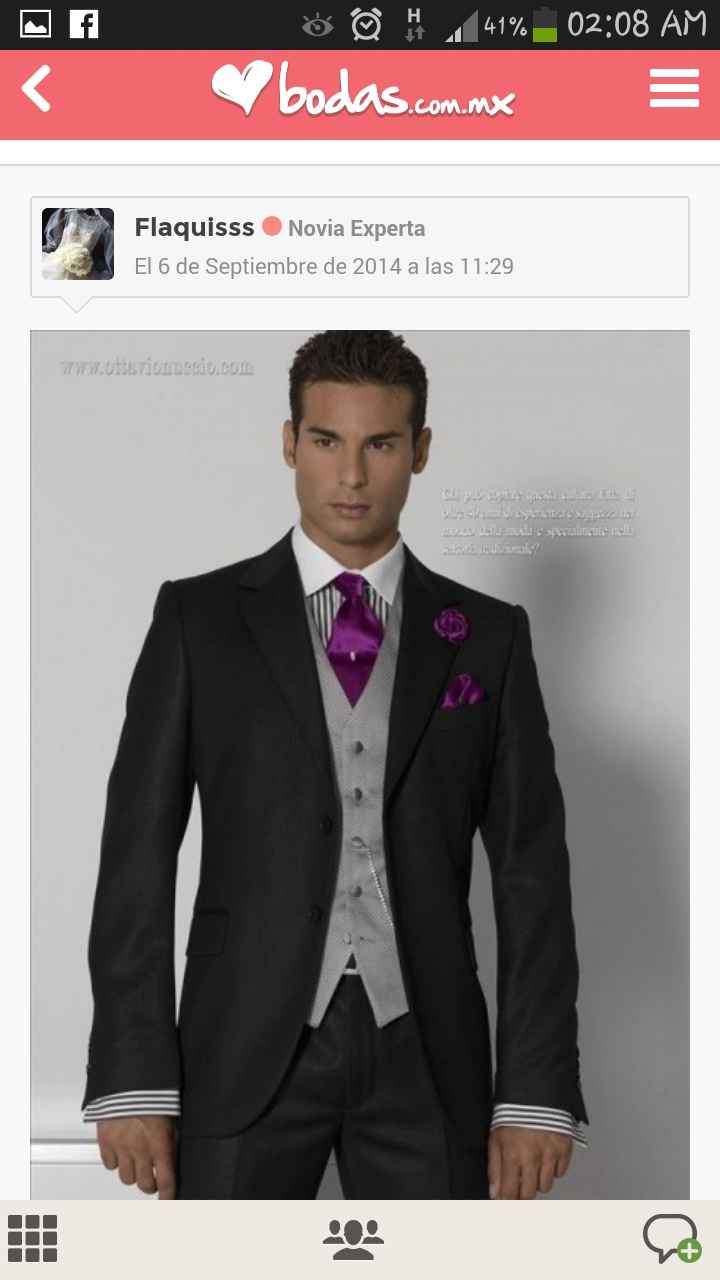 Que traje usarán sus novios?  - 1