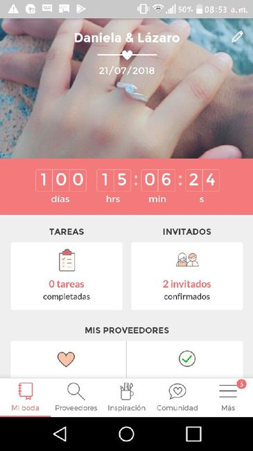 a 100 días de nuestra boda - 1