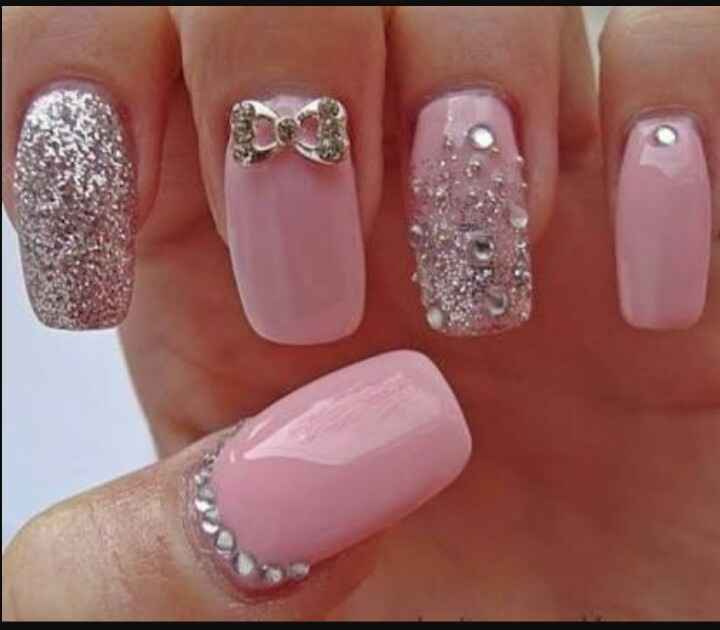 Octubre rosa:  uñas de novia - 7