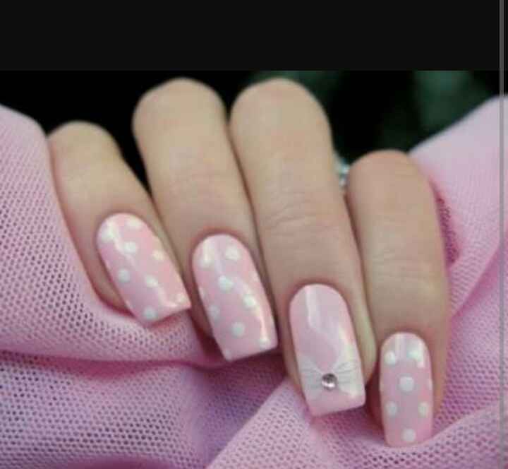Octubre rosa:  uñas de novia - 8