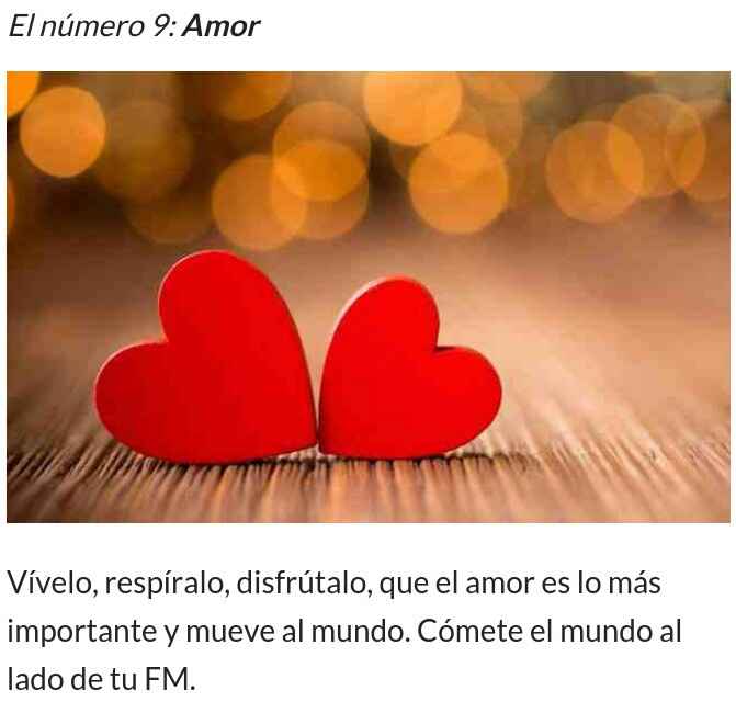 Y tu número del amor es...💕👉 - 1