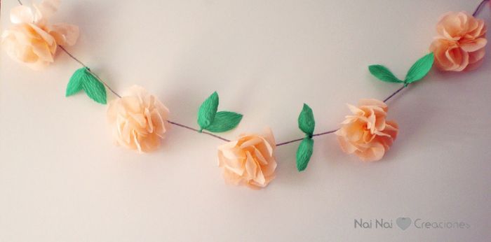 Flores de crepe