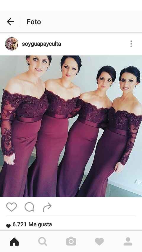 Que color serán los vestidos de tus damas????? - 1