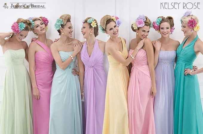 Damas de Honor en tonos pastel