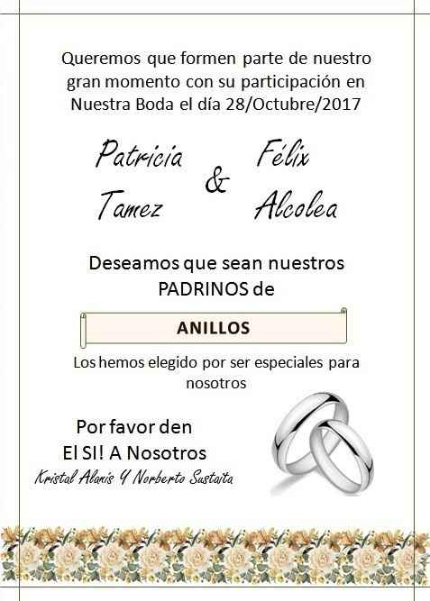 ¿Quieres ser mi padrino de ...?