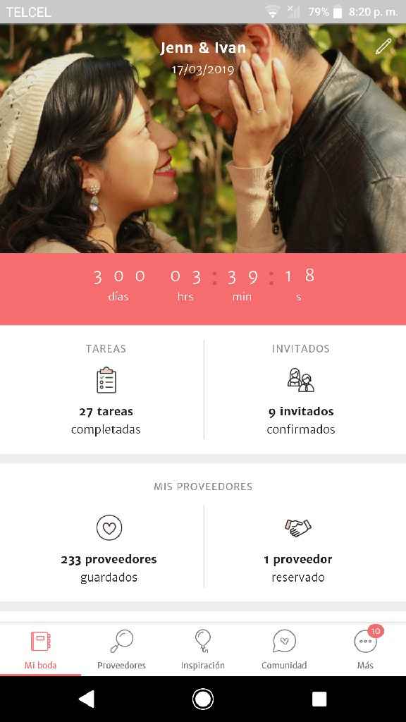 a solo 300 días 👰👨 - 1