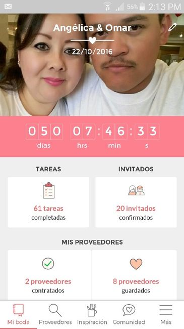 A cuantos días de estan para el gran día ? - 1