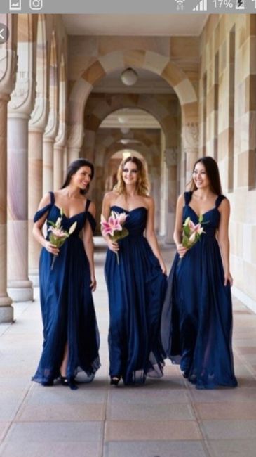 Color de vestido para damas de honor. - 2