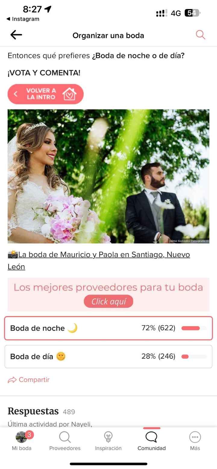 ¿Boda de noche o de día? 🌞🌙 - 1