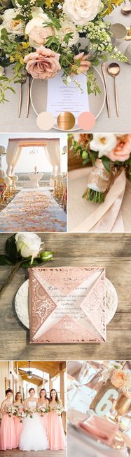 Combinaciónes en colores de dorado  y palo de rosa !! - 5