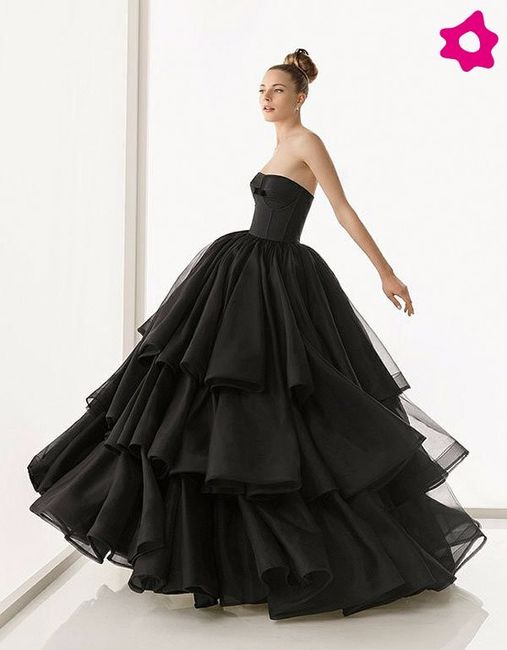 Vestidos de novia en color negro. 3