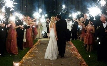 luces de bengala para tu boda