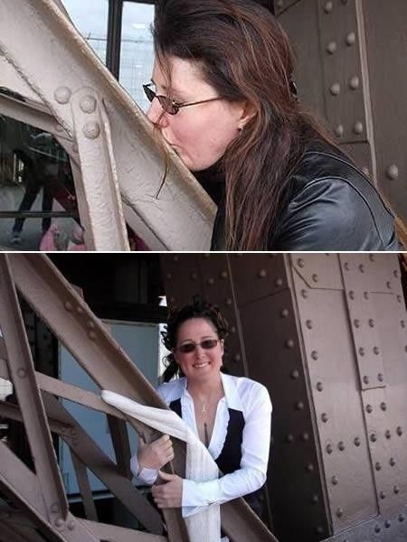 Mujer se casa con la Torre Eiffel