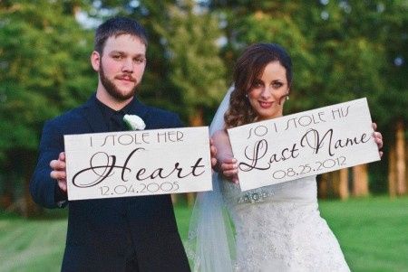 I stole her heart, so i'm stealing his last name 