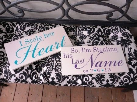 I stole her heart, so i'm stealing his last name 