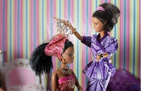 boda de Barbie y Ken nigerianos
