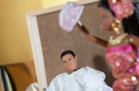 boda de Barbie y Ken nigerianos