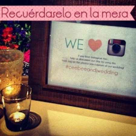 instagram en boda