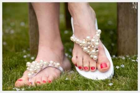 sandalias de novia