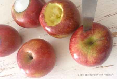 Velas con manzanas