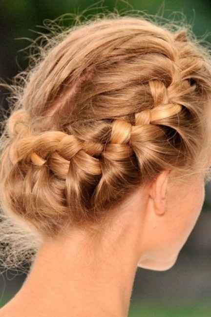 Las trenzas, el peinado para novias más trendy de este año.